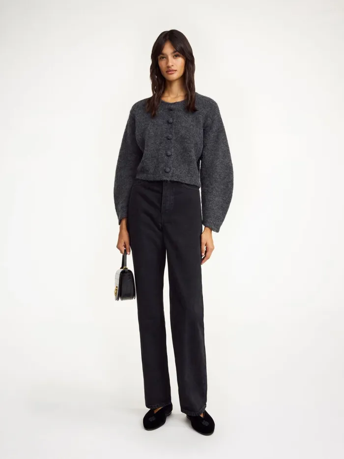 By Malene Birger Knitwear Women Zharea WoolBlend Cardigan Grey Melange