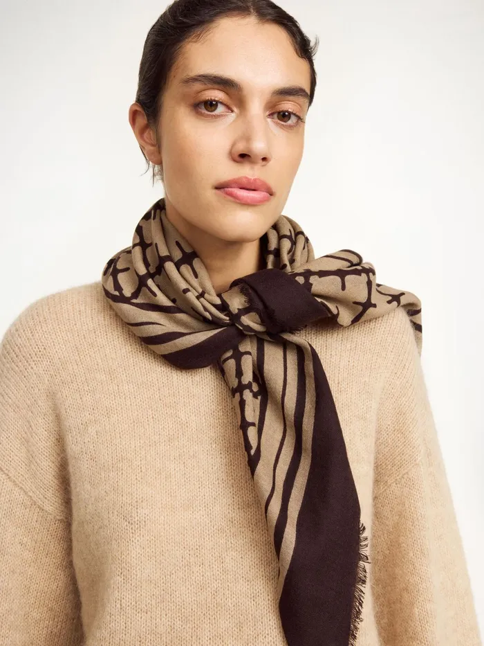 By Malene Birger Scarves Women Cornelis Wool Scarf Dark Mahogany