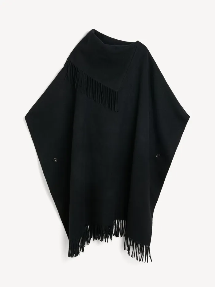 By Malene Birger Scarves Women Turtlo Wool Poncho Black