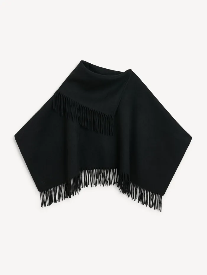 By Malene Birger Scarves Women Turtma Wool Poncho Black
