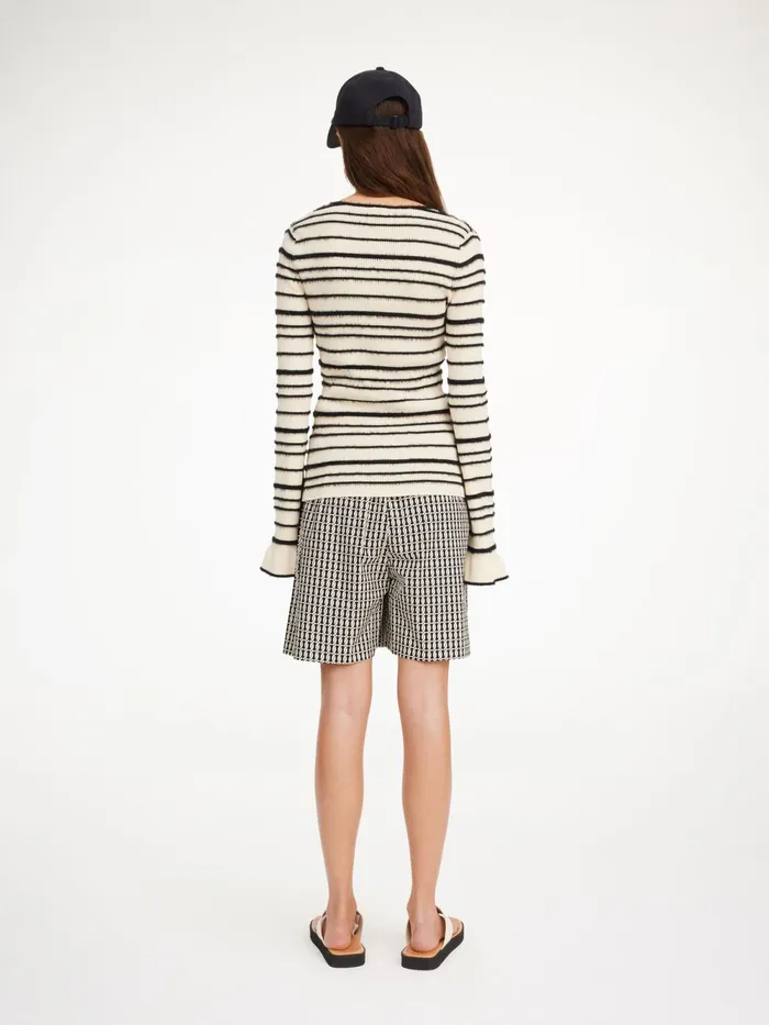By Malene Birger Shorts Women Siona Organic Cotton Shorts Black Monogram