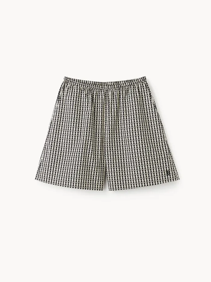 By Malene Birger Shorts Women Siona Organic Cotton Shorts Black Monogram