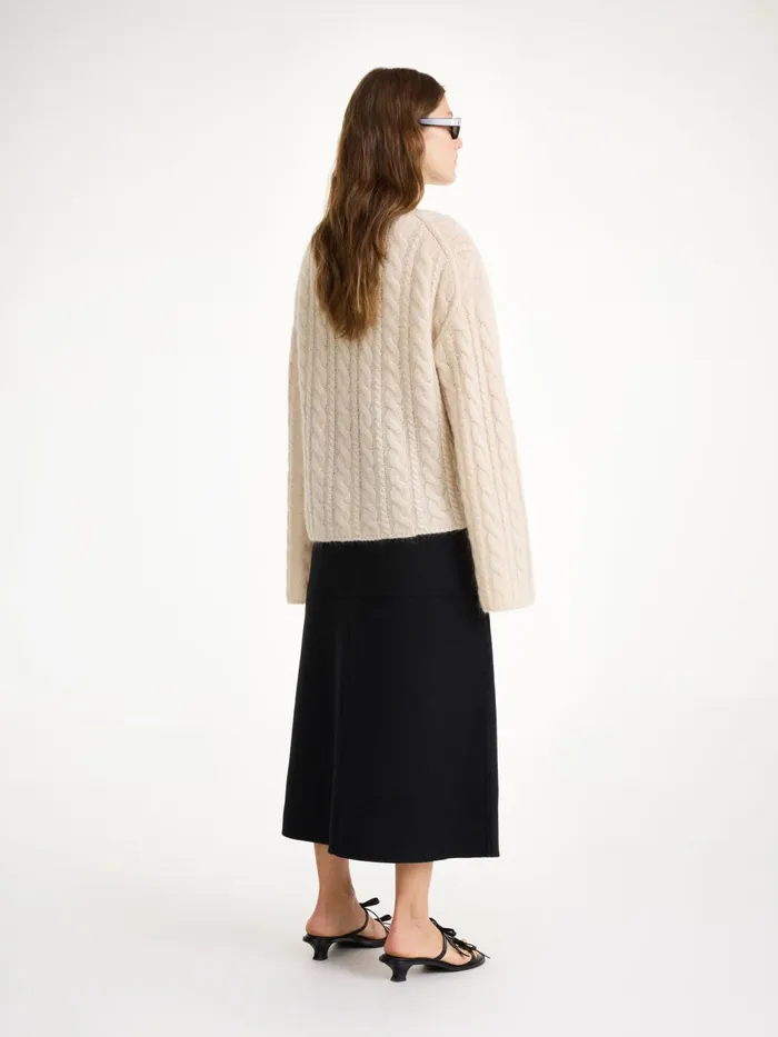 By Malene Birger Skirts Women Angello Wool Midi Skirt Black