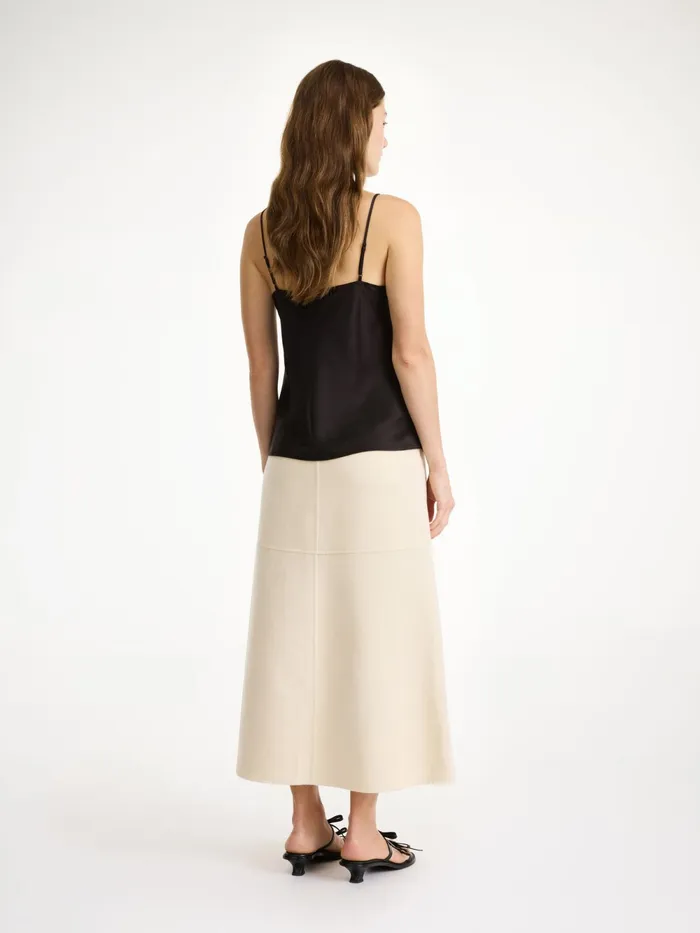 By Malene Birger Skirts Women Angello Wool Midi Skirt Pearl