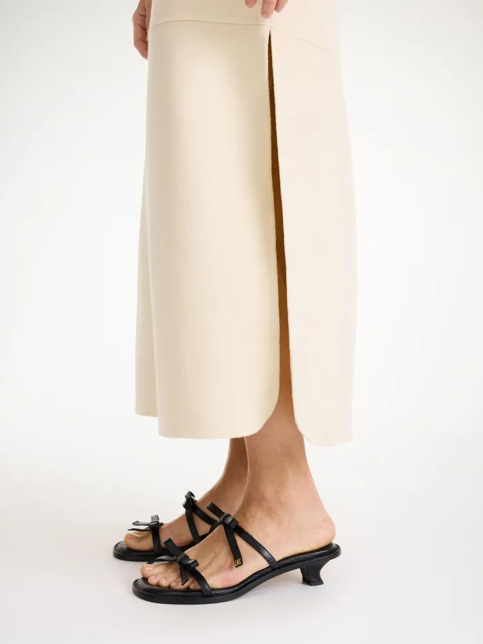 By Malene Birger Skirts Women Angello Wool Midi Skirt Pearl