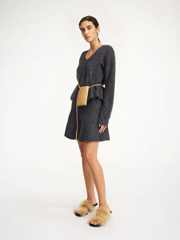 By Malene Birger Skirts Women Dox Mini Skirt Grey Melange