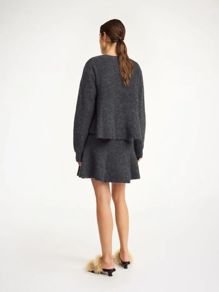 By Malene Birger Skirts Women Dox Mini Skirt Grey Melange