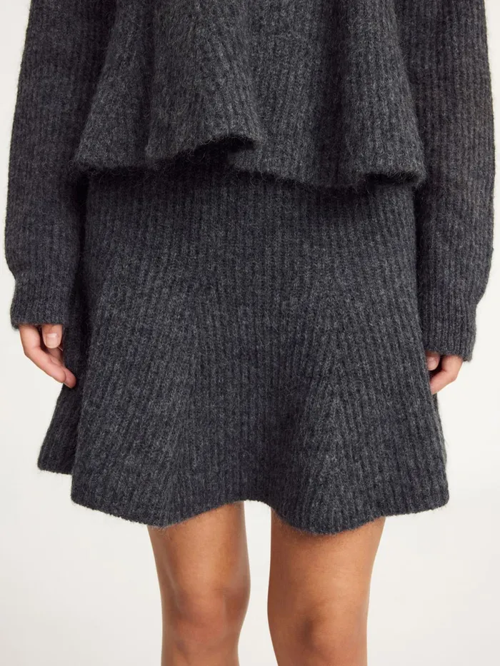By Malene Birger Skirts Women Dox Mini Skirt Grey Melange