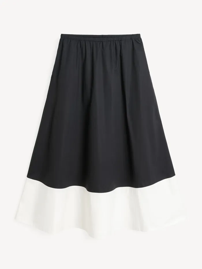 By Malene Birger Skirts Women Pheobes Organic Cotton Skirt Block Stripe Black White