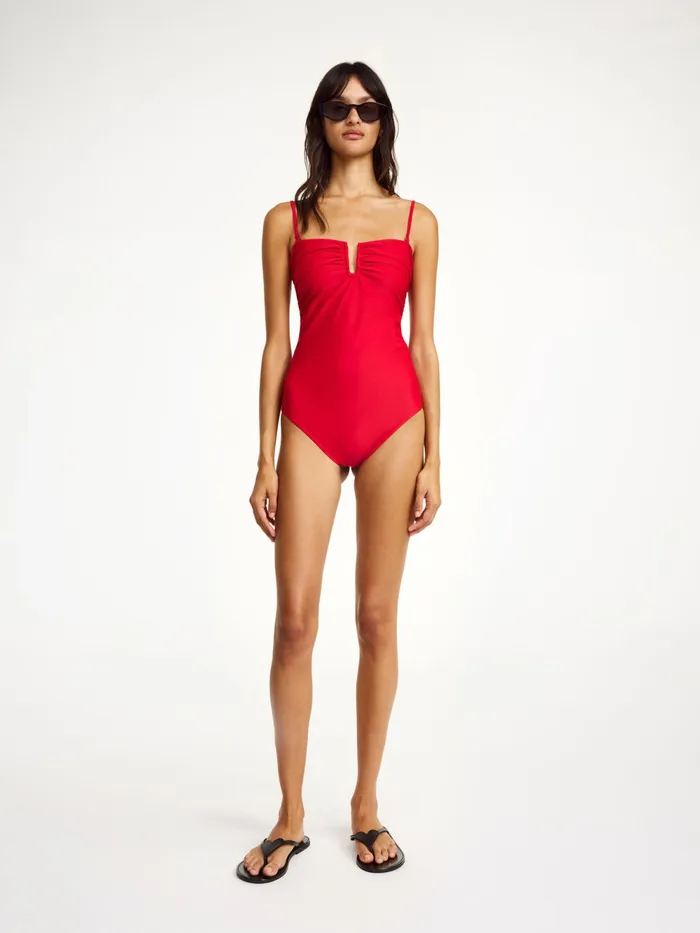 By Malene Birger Swimwear Women Cocesa Swimsuit Dark Chilli