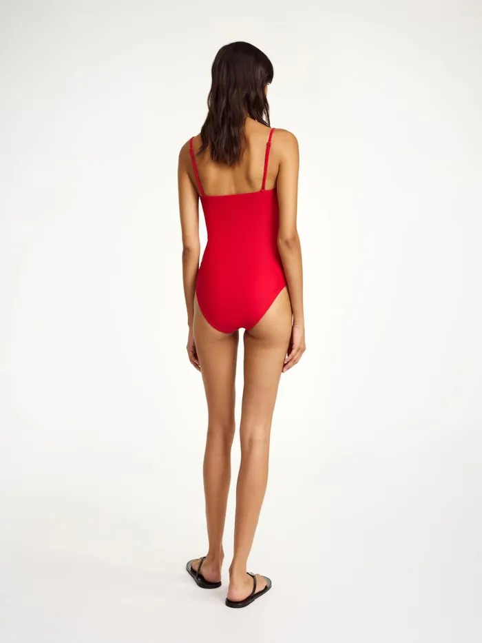 By Malene Birger Swimwear Women Cocesa Swimsuit Dark Chilli