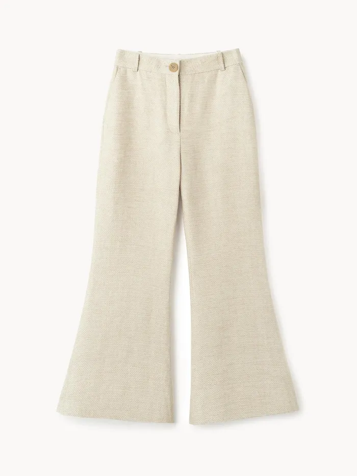 By Malene Birger Trousers Women Caras Flared Trousers Wood