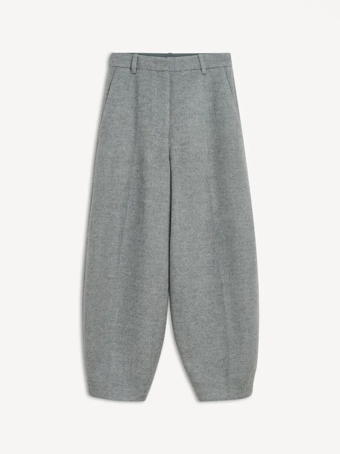 By Malene Birger Trousers Women Carlien Wool Trousers Grey Melange