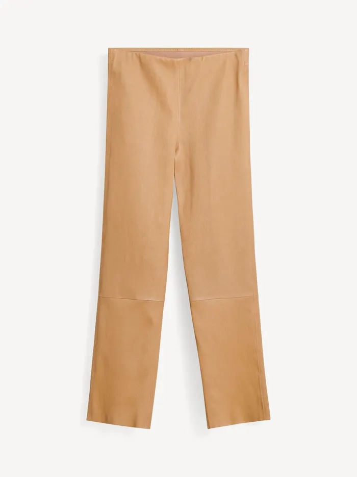 By Malene Birger Trousers Women Florentina Leather Trousers Raw Sugar