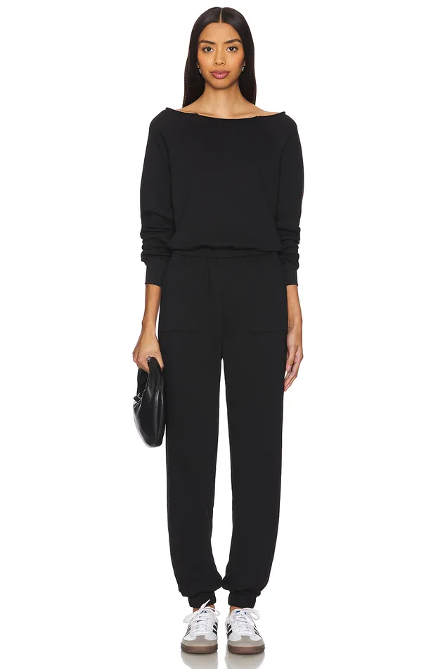 Caddie Jumpsuit Black Women Lovers and Friends Jumpsuits