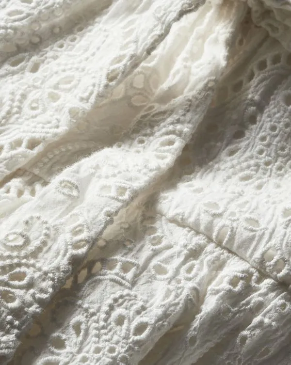 Calibra Eyelet Dress White Women Veronica Beard Dresses