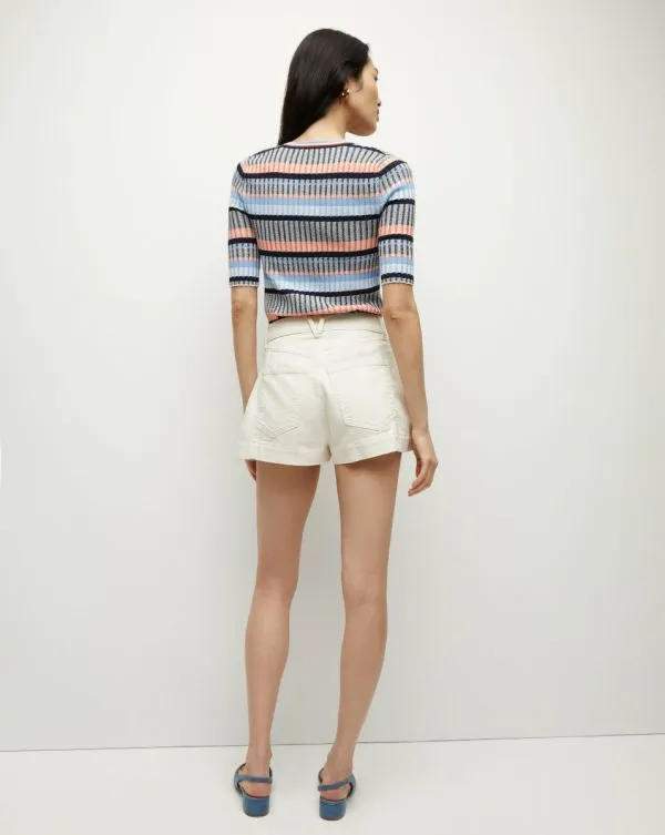 Calliope Ribbed Cardigan Blue Multi Women Veronica Beard Sweaters Calliope Ribbed Cardigan Blue Multi Women Veronica Beard Sweaters
