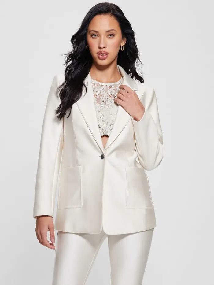 Carly Blazer Muted Stone Women Jackets and Coats GUESS