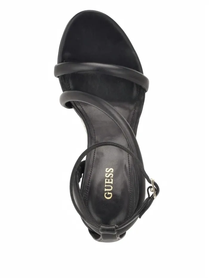 Casilda Strappy Stiletto Heels Black 002 Women Heels GUESS