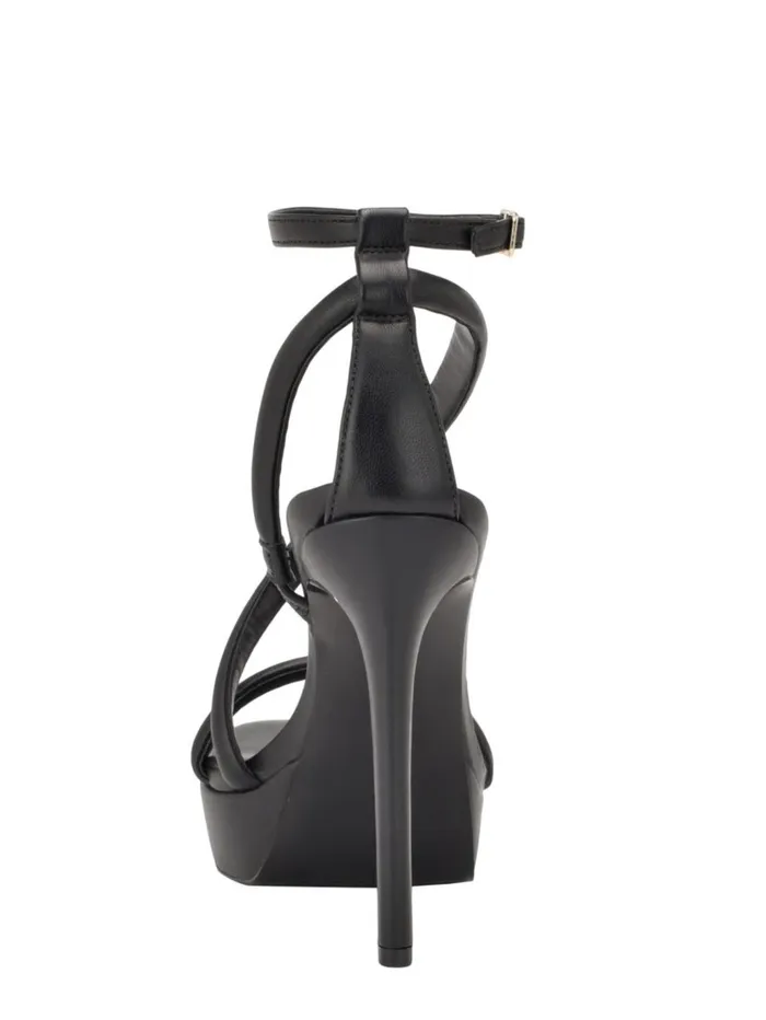 Casilda Strappy Stiletto Heels Black 002 Women Heels GUESS