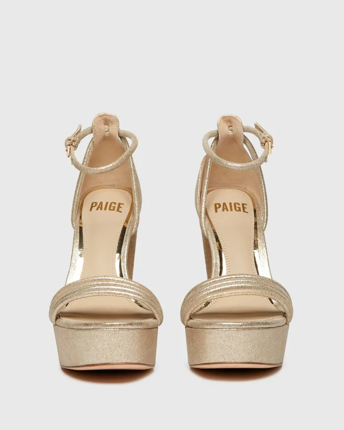 Cat Platform Sandal 8211 Light Gold Sandals PAIGE Women Cat Platform Sandal 8211 Light Gold Sandals PAIGE Women