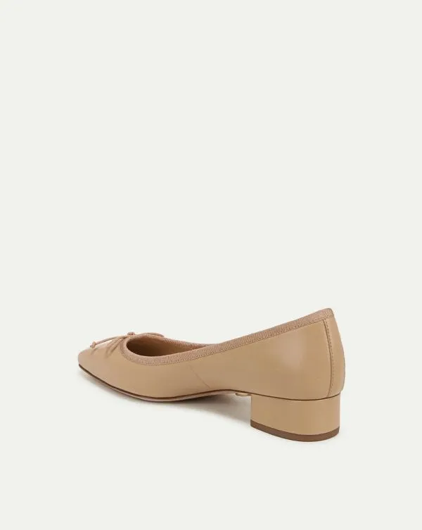Cecile Leather Ballet Pump Bisque Women Veronica Beard Shoes Cecile Leather Ballet Pump Bisque Women Veronica Beard Shoes