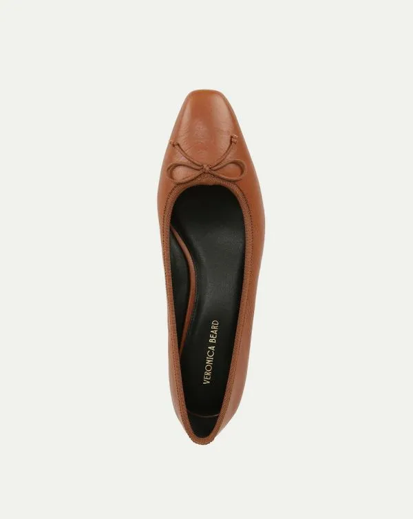 Cecile Leather Ballet Pump Caramel Women Veronica Beard Shoes Cecile Leather Ballet Pump Caramel Women Veronica Beard Shoes