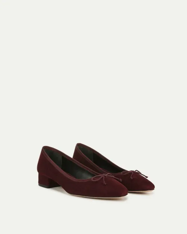 Cecile Suede Ballet Pump Acai Women Veronica Beard Shoes Cecile Suede Ballet Pump Acai Women Veronica Beard Shoes