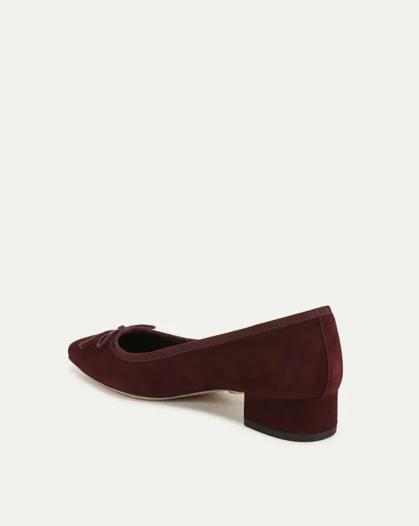 Cecile Suede Ballet Pump Acai Women Veronica Beard Shoes Cecile Suede Ballet Pump Acai Women Veronica Beard Shoes