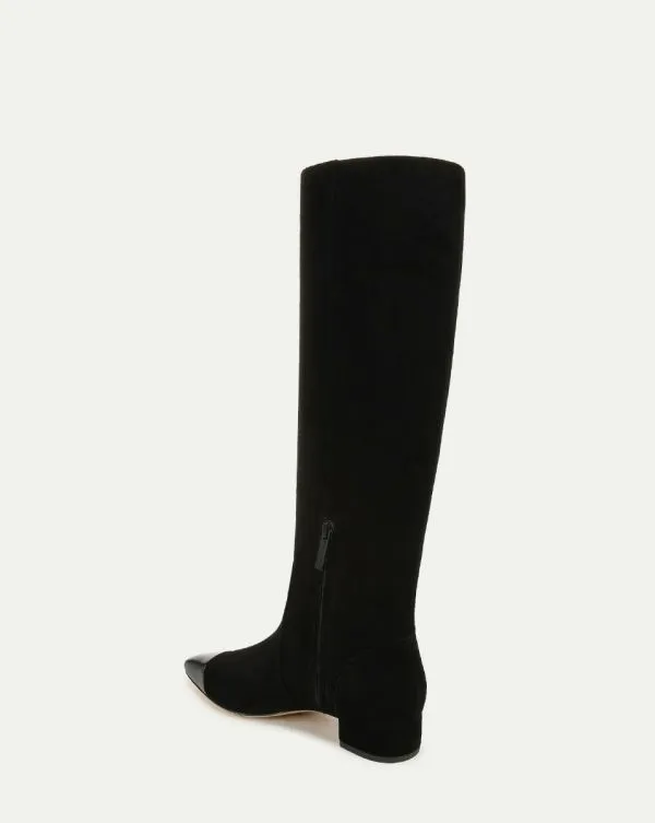 Cecile Suede Tall Boot Black Women Veronica Beard Shoes Cecile Suede Tall Boot Black Women Veronica Beard Shoes