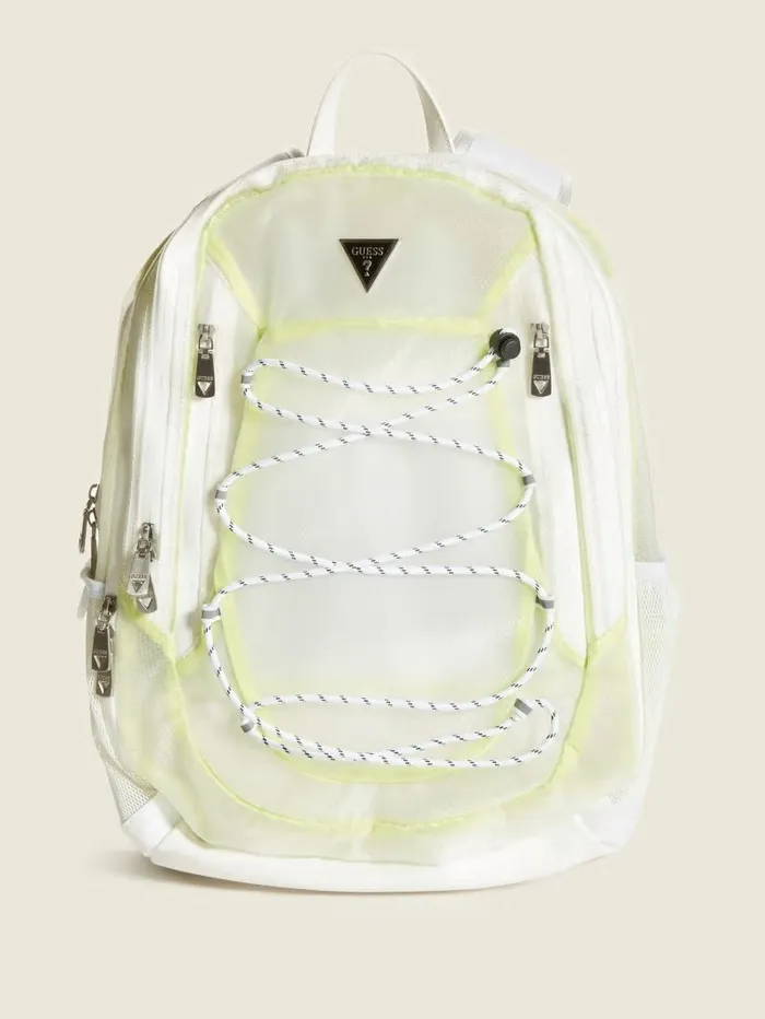 Certoses Mutlifunctional Backpack White Multi WomenMen Luggage and Travel Bags GUESS