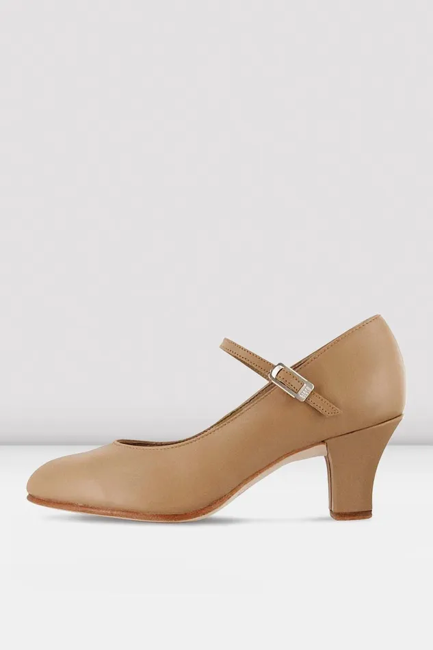 Character Ladies Cabaret Character Shoes Tan Leather Bloch Adult