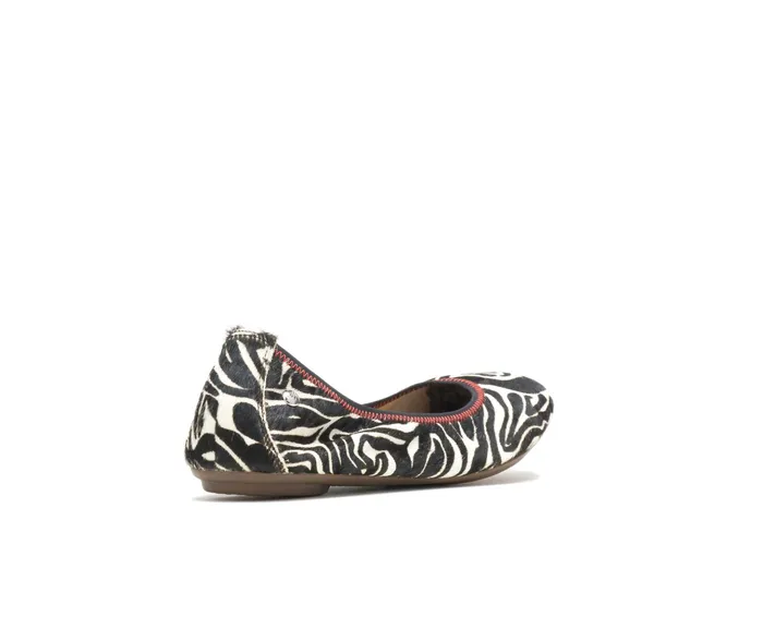Chaste Ballet Zebra Calf Hair Flats and SlipOns Hush Puppies Women Chaste Ballet Zebra Calf Hair Flats and SlipOns Hush Puppies Women