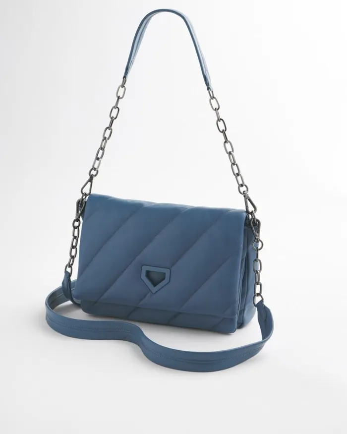 Chico039s Bags Blue Quilted Bag Blue Echo 8211 Shoes and Accessories