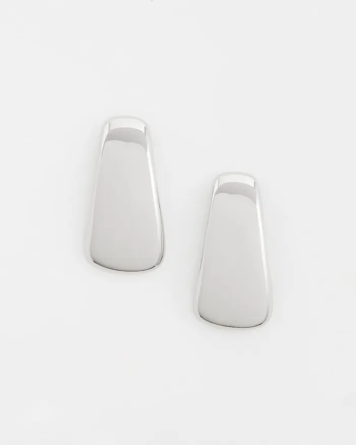 Chico039s Everyday Jewelry Curved Silver Tone Earrings Silver 8211 Shoes and Accessories Chico039s Everyday Jewelry Curved Silver Tone Earrings Silver 8211 Shoes and Accessories