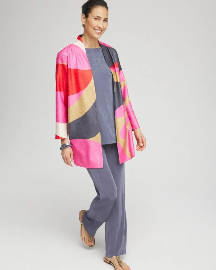 Chico039s Jackets and Coats Travelers Collection Abstract Crushed Jacket Watermelon Punch 8211 Clothing Chico039s Jackets and Coats Travelers Collection Abstract Crushed Jacket Watermelon Punch 8211 Clothing