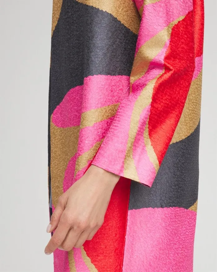 Chico039s Jackets and Coats Travelers Collection Abstract Crushed Jacket Watermelon Punch 8211 Clothing Chico039s Jackets and Coats Travelers Collection Abstract Crushed Jacket Watermelon Punch 8211 Clothing