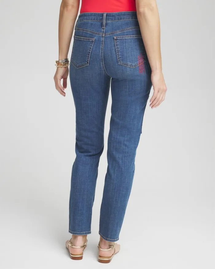 Chico039s Jeans and Denim Girlfriend Patchwork Ankle Jeans Palace Indigo 8211 Clothing Chico039s Jeans and Denim Girlfriend Patchwork Ankle Jeans Palace Indigo 8211 Clothing