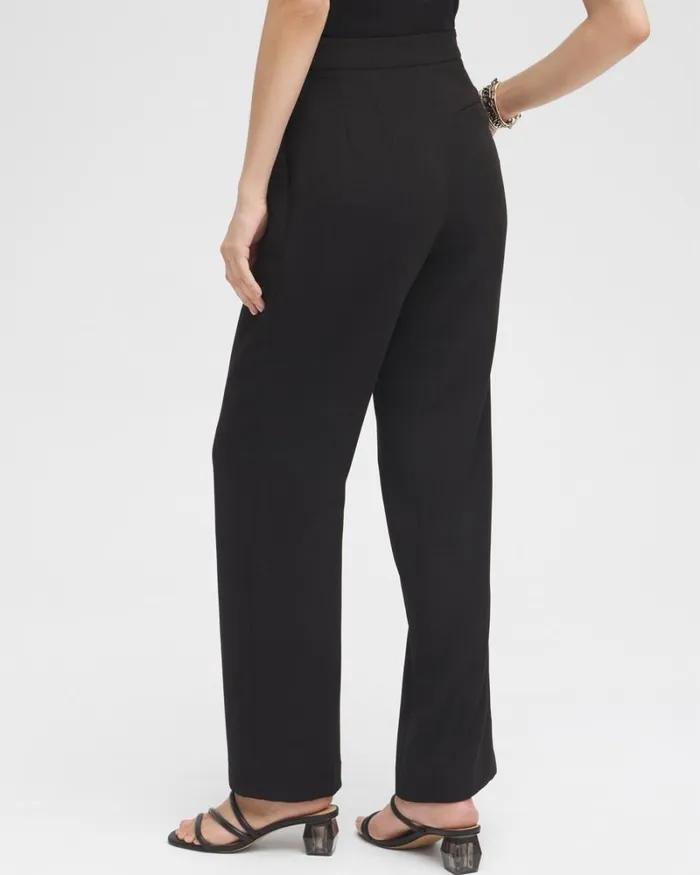 Chico039s Pants Black Label Pleated Trousers Black 8211 Clothing
