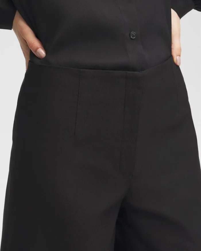 Chico039s Pants Black Label Wide Leg Cropped Pants Black 8211 Clothing