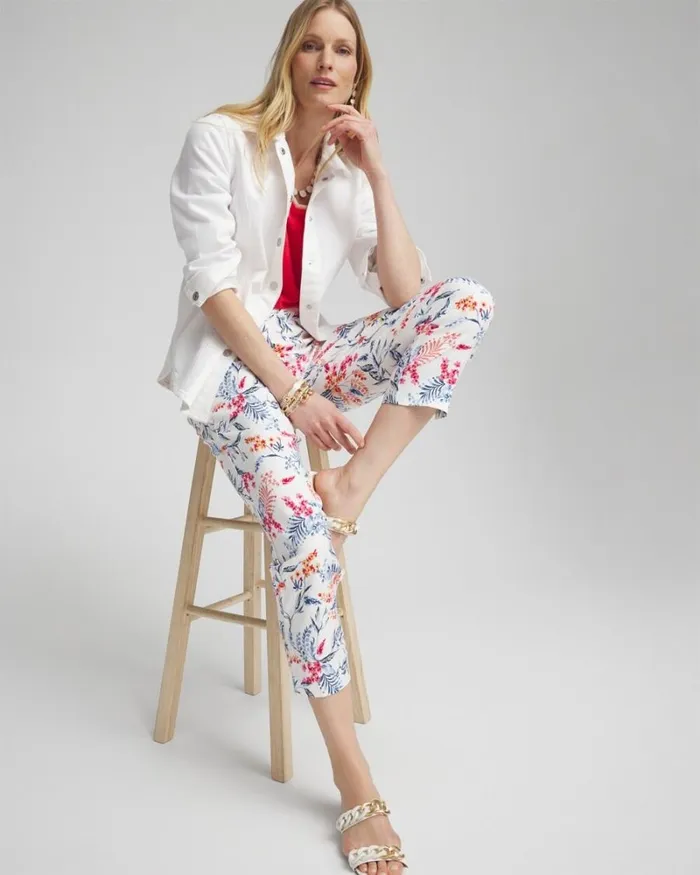 Chico039s Pants Brigitte Sea Life Slim Cropped Pants Alabaster 8211 Clothing Chico039s Pants Brigitte Sea Life Slim Cropped Pants Alabaster 8211 Clothing