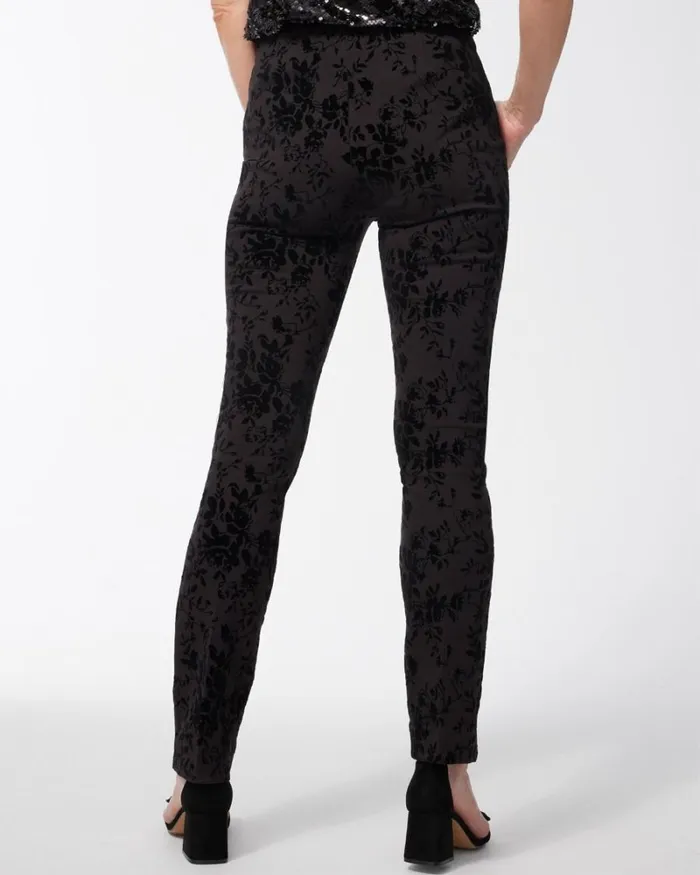 Chico039s Pants Juliet Floral Ankle Pants Black 8211 Clothing