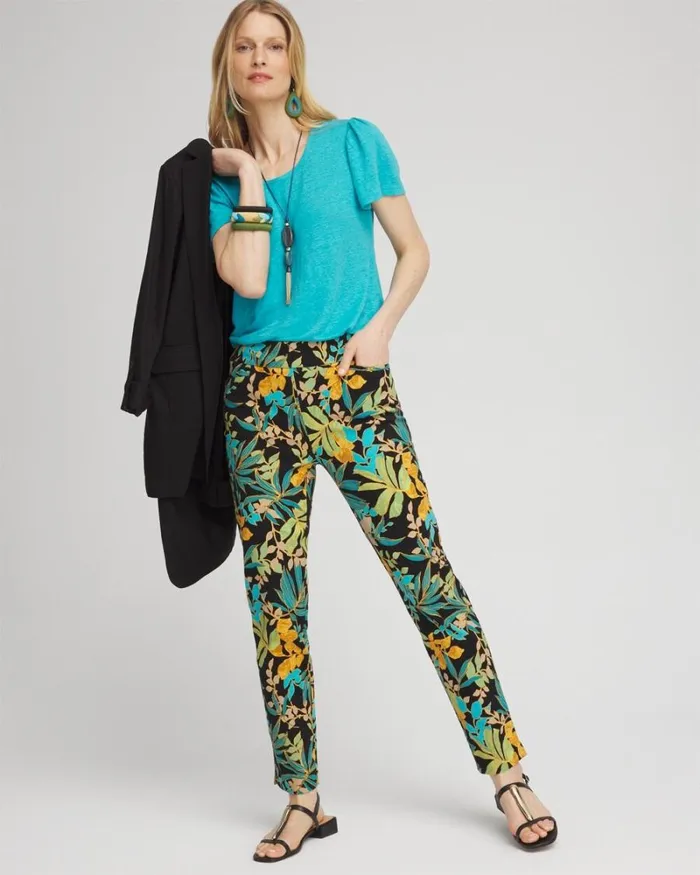 Chico039s Pants So Slimming 180 Brigitte Palms Ankle Pants Black 8211 Clothing Chico039s Pants So Slimming 180 Brigitte Palms Ankle Pants Black 8211 Clothing