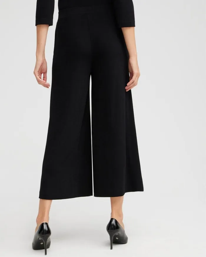 Chico039s Pants Travelers Culottes Travelers Black 8211 Clothing
