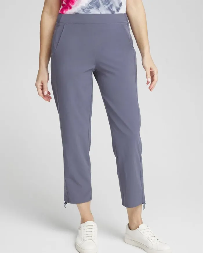 Chico039s Pants Zenergy UPF Neema Rib Bungee Crops Soft Slate 8211 Clothing
