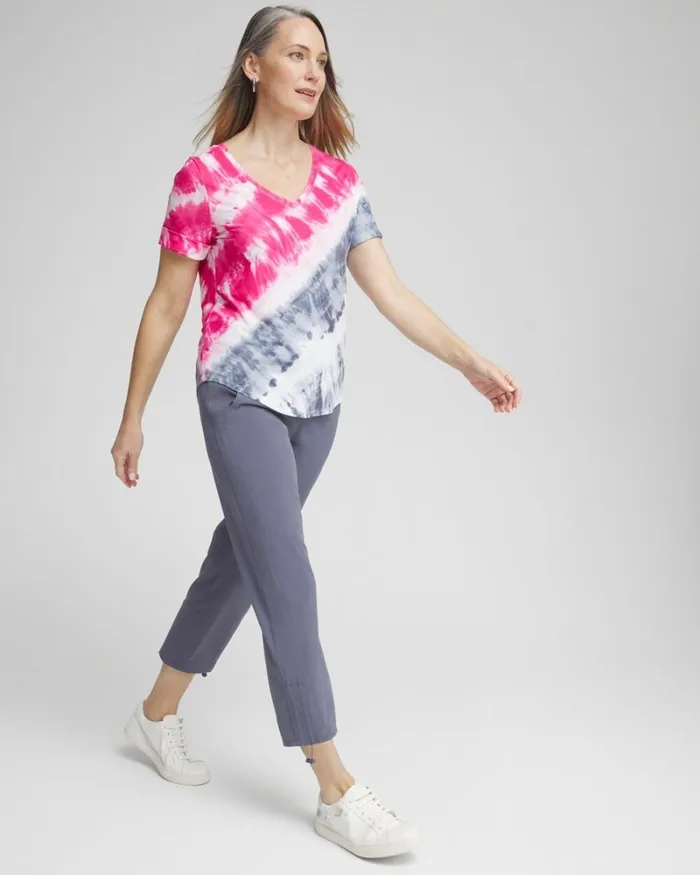 Chico039s Pants Zenergy UPF Neema Rib Bungee Crops Soft Slate 8211 Clothing