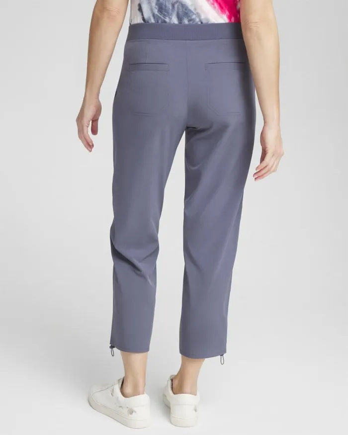 Chico039s Pants Zenergy UPF Neema Rib Bungee Crops Soft Slate 8211 Clothing