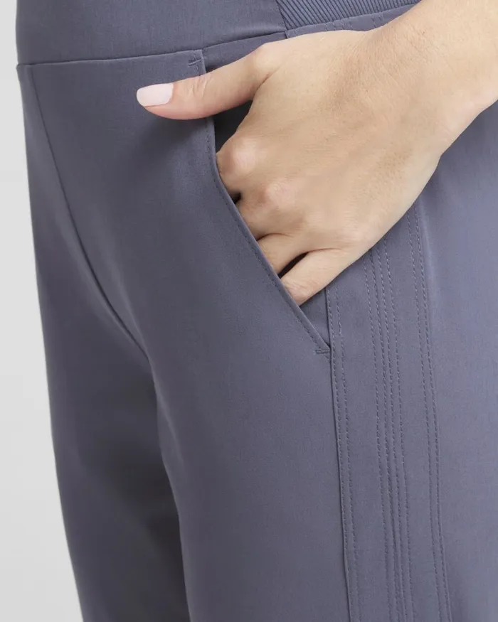 Chico039s Pants Zenergy UPF Neema Rib Bungee Crops Soft Slate 8211 Clothing