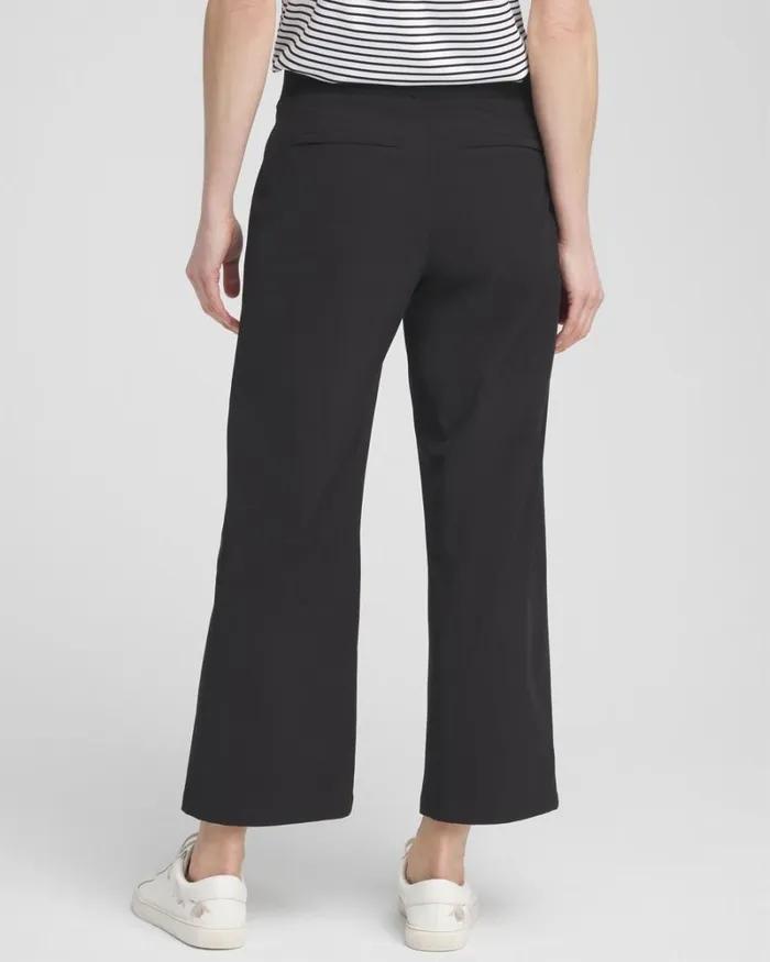 Chico039s Pants Zenergy Wide Leg Crops Black 8211 Clothing