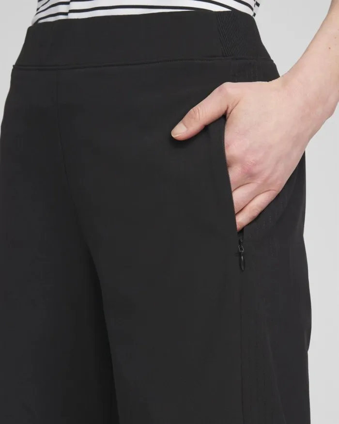 Chico039s Pants Zenergy Wide Leg Crops Black 8211 Clothing